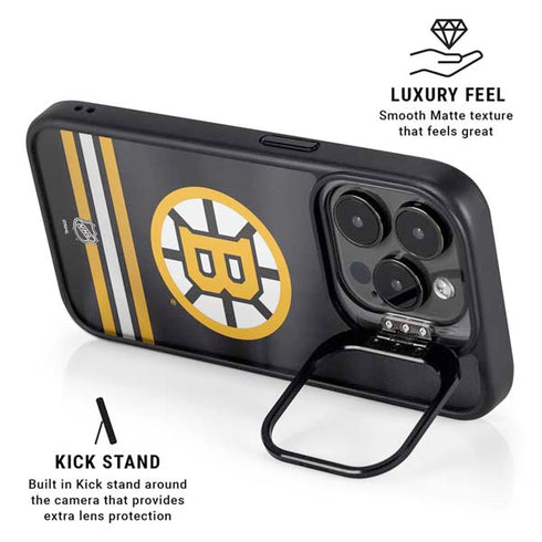 NHL Boston Bruins Home Jersey iPhone 13 Pro Kickstand Case